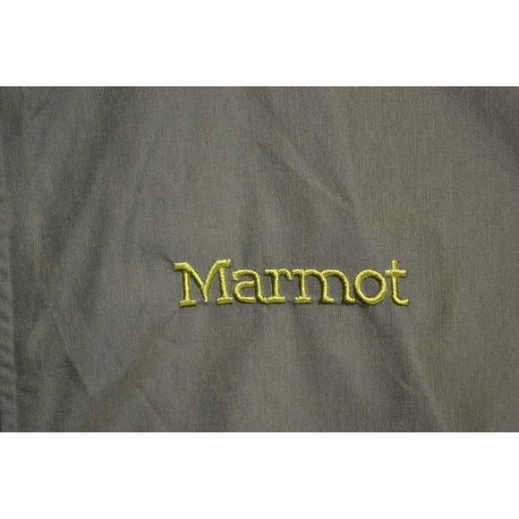 Marmot‎ Jacket Mens 2XL Olive Green Hooded Waterproof Windbreaker Outdoor - Picture 2 of 16